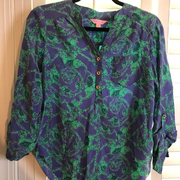 Lilly Pulitzer Blouse Size- XS - Picture 1 of 2